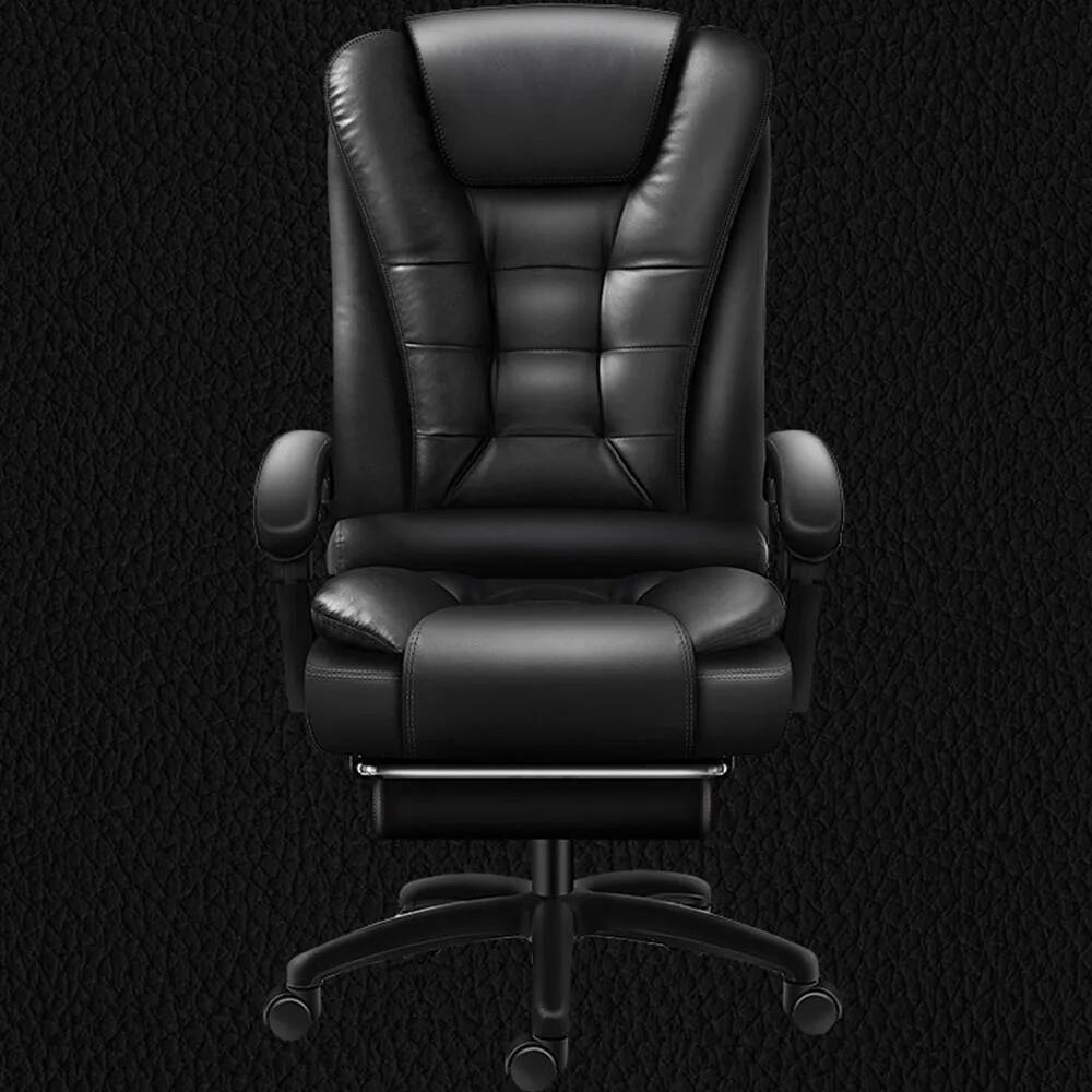 Office Footrest Cushion - High Cushion Leather Rotatable Back Latex