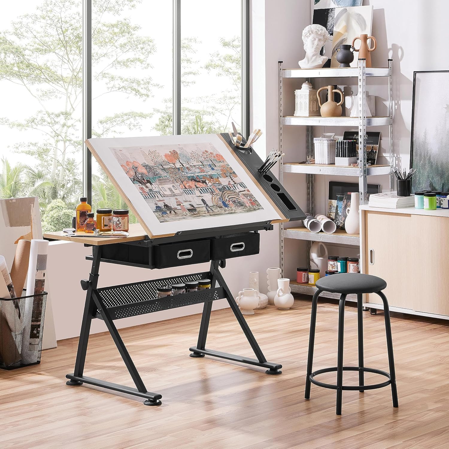 Adjustable Drafting Table Art  - đánh giá và giá Office Furniture Desk