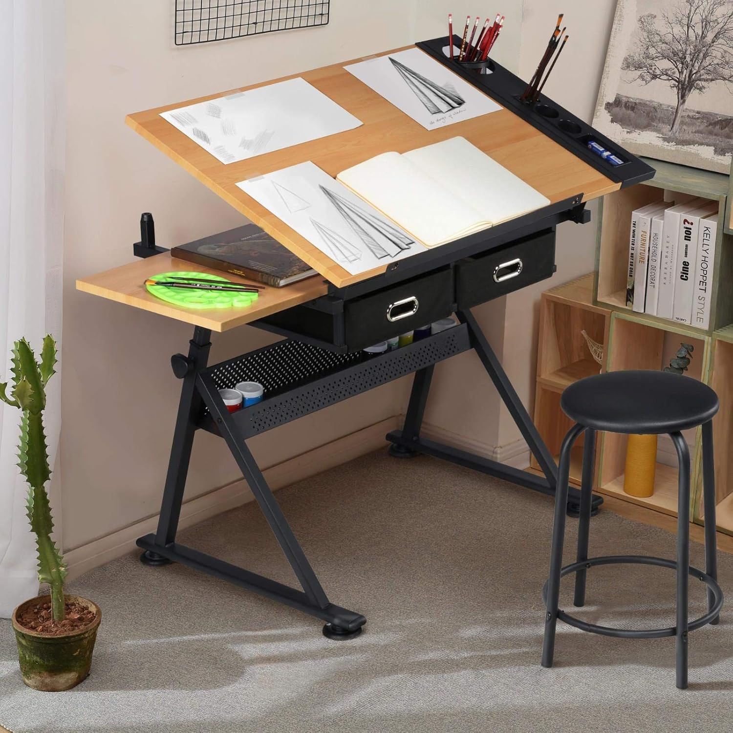 Adjustable Drafting Table Art  - đánh giá và giá Office Furniture Desk