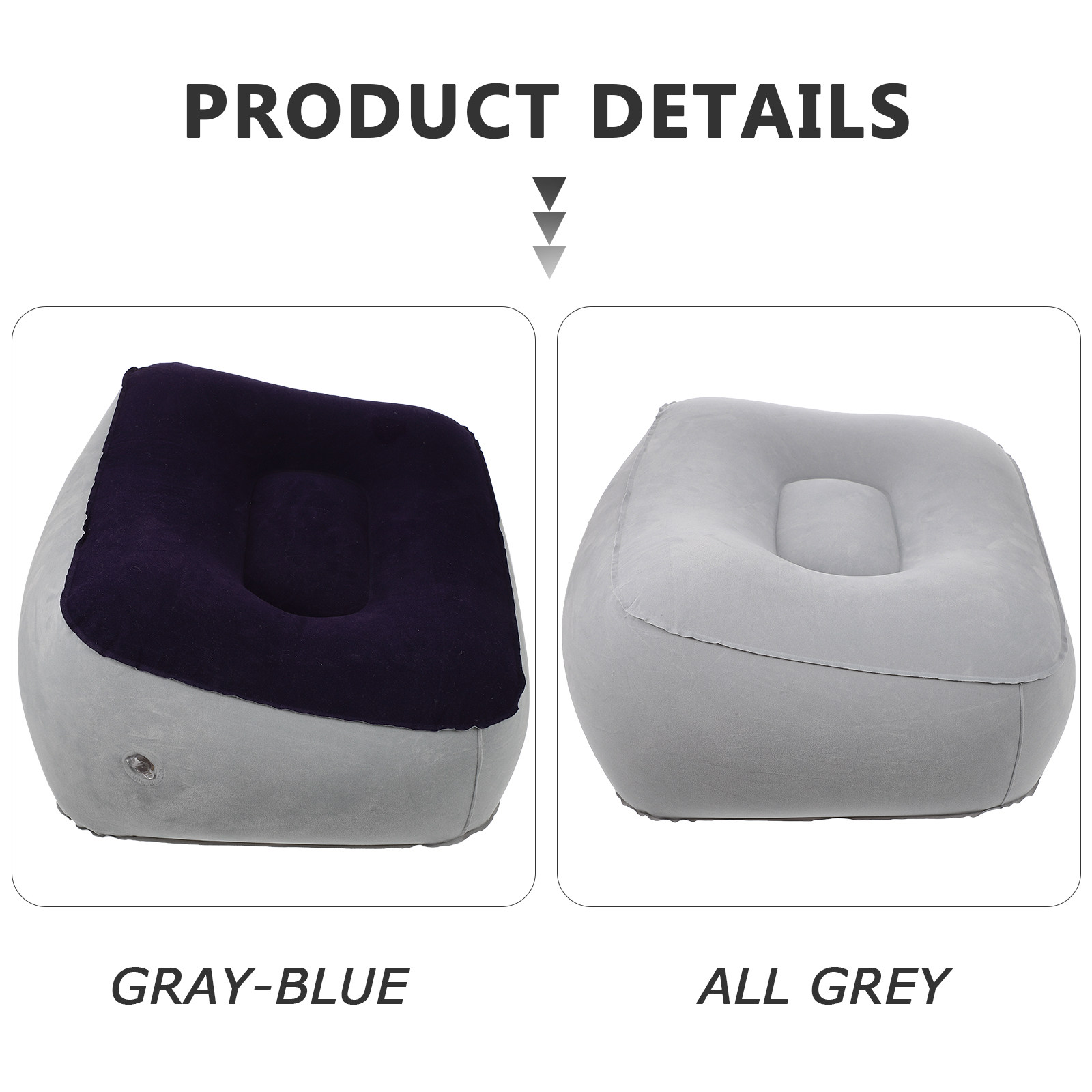 2Pcs Inflatable Feet Rest Pill - đánh giá và giá Office Footrest Cushion