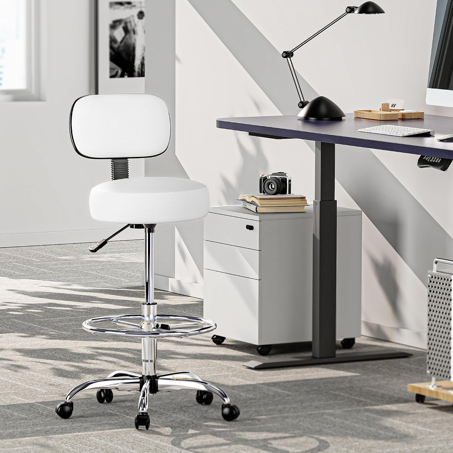 SUPERJARE Drafting Chair with  - đánh giá và giá Office Footrest Cushion