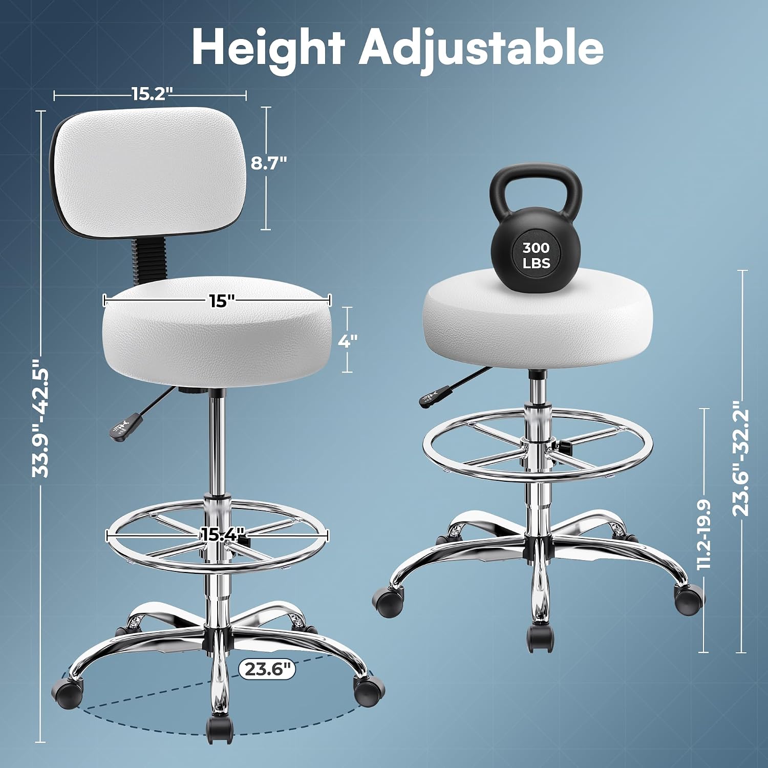 SUPERJARE Drafting Chair with  - đánh giá và giá Office Footrest Cushion