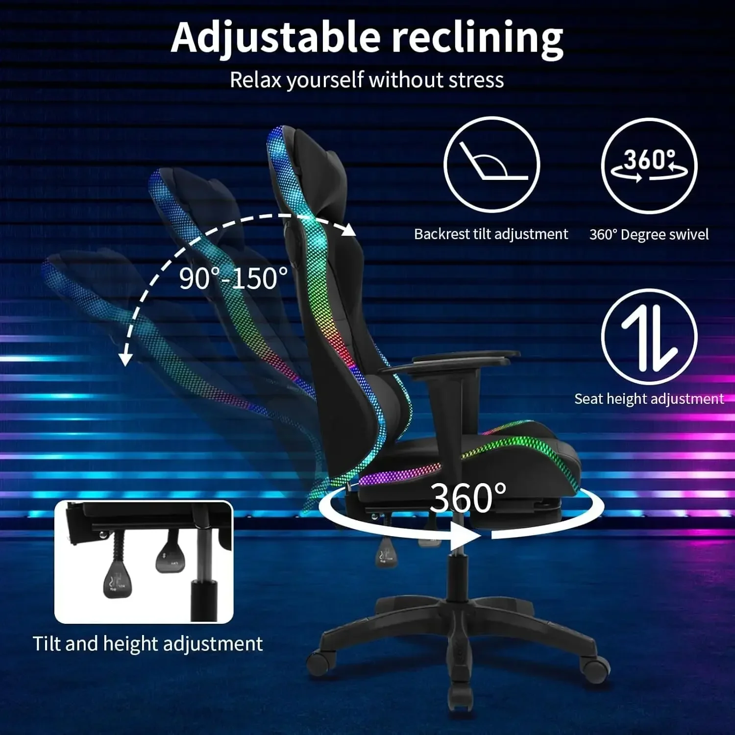 Gaming Chair, Office Chair wit - đánh giá và giá Office Footrest Cushion