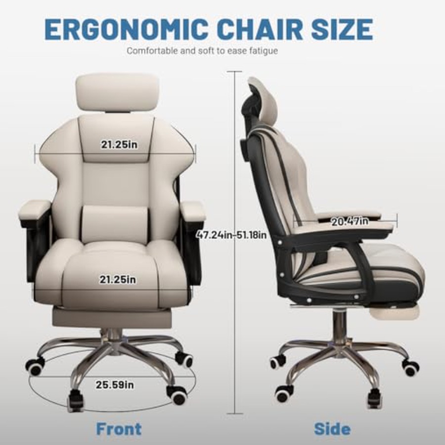 Home office desk chair: PU lea - đánh giá và giá Office Footrest Cushion