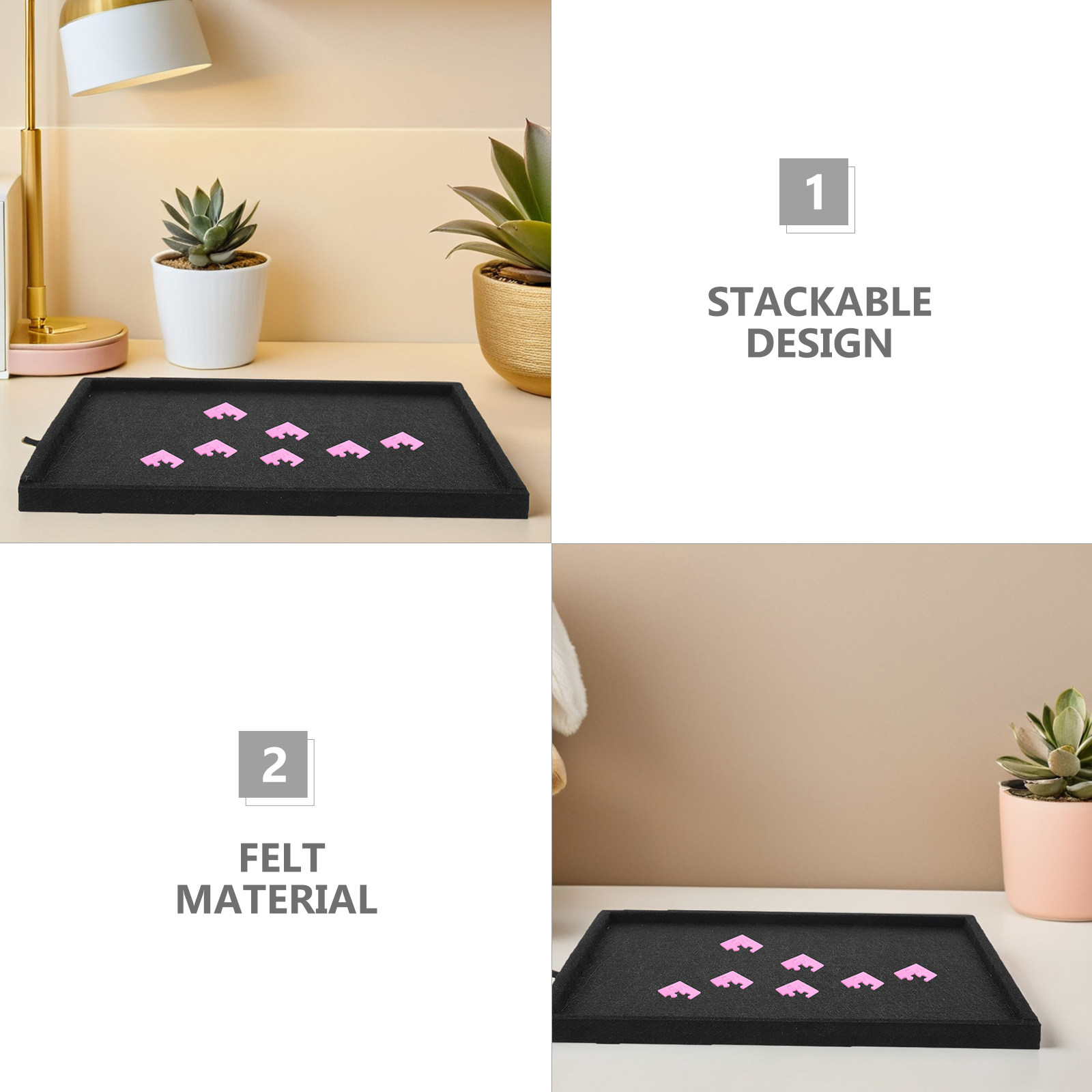 4 PCS Jigsaw Portable Puzzle S - đánh giá và giá Tray Sorter Stacking