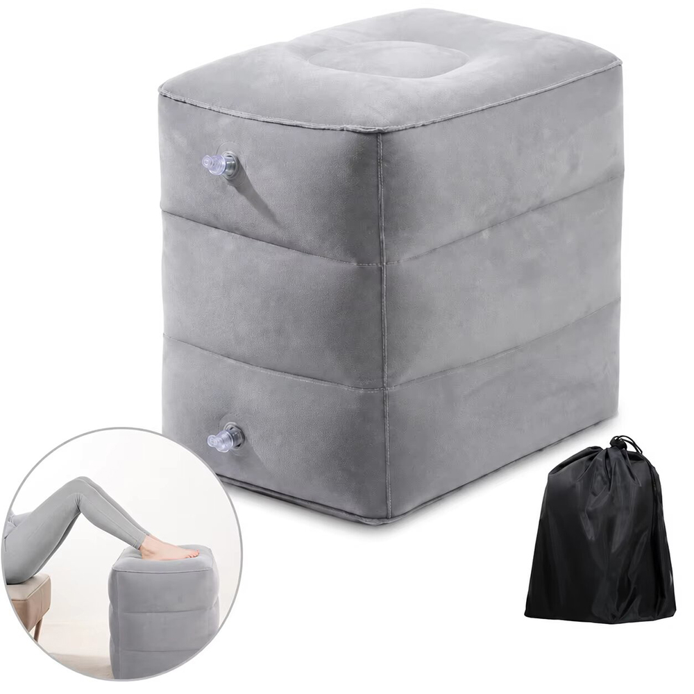 Portable Inflatable Travel Foo - đánh giá và giá Office Footrest Cushion