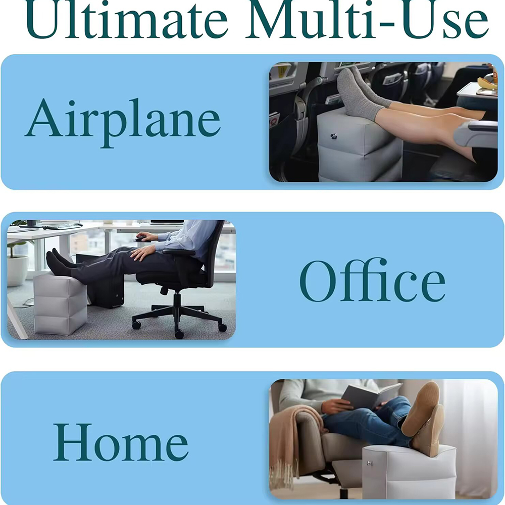 Portable Inflatable Travel Foo - đánh giá và giá Office Footrest Cushion