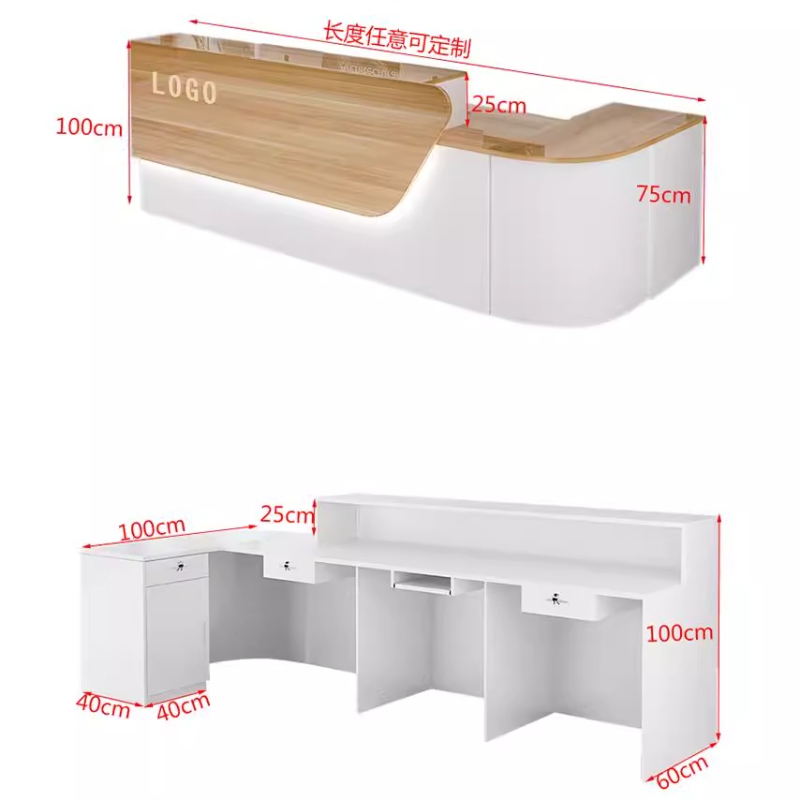Storage Luxury Reception Desk  - đánh giá và giá Office Furniture In Usa