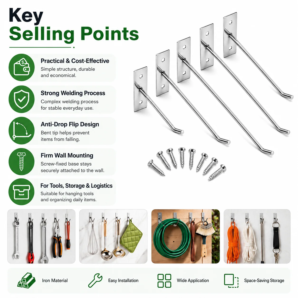 5-25Pcs Wall Mounted Hook With - đánh giá và giá Office Storage Cabinet