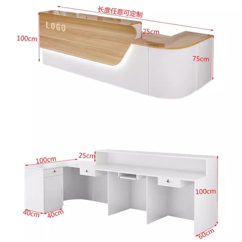 Storage Luxury Reception Desk  - đánh giá và giá Office Furniture In Usa
