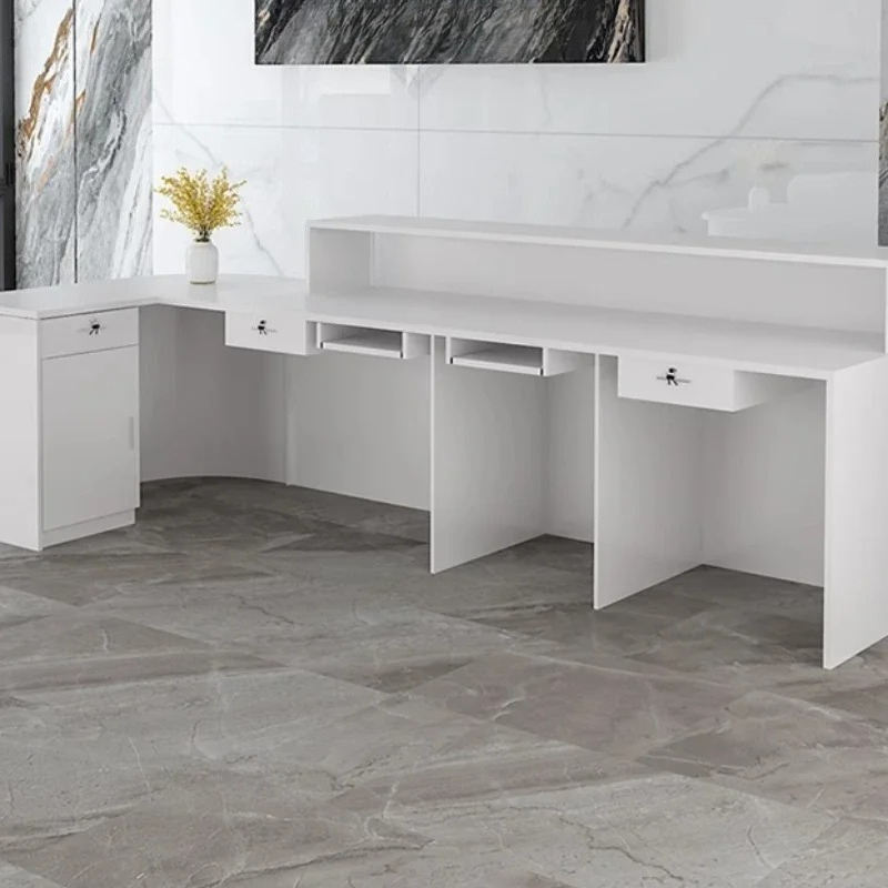 Storage Luxury Reception Desk  - đánh giá và giá Office Furniture In Usa
