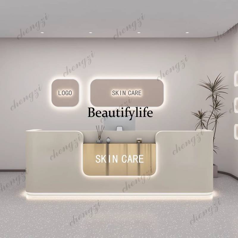 A68 Logo Beauty Reception Desk - đánh giá và giá Office Furniture Logo