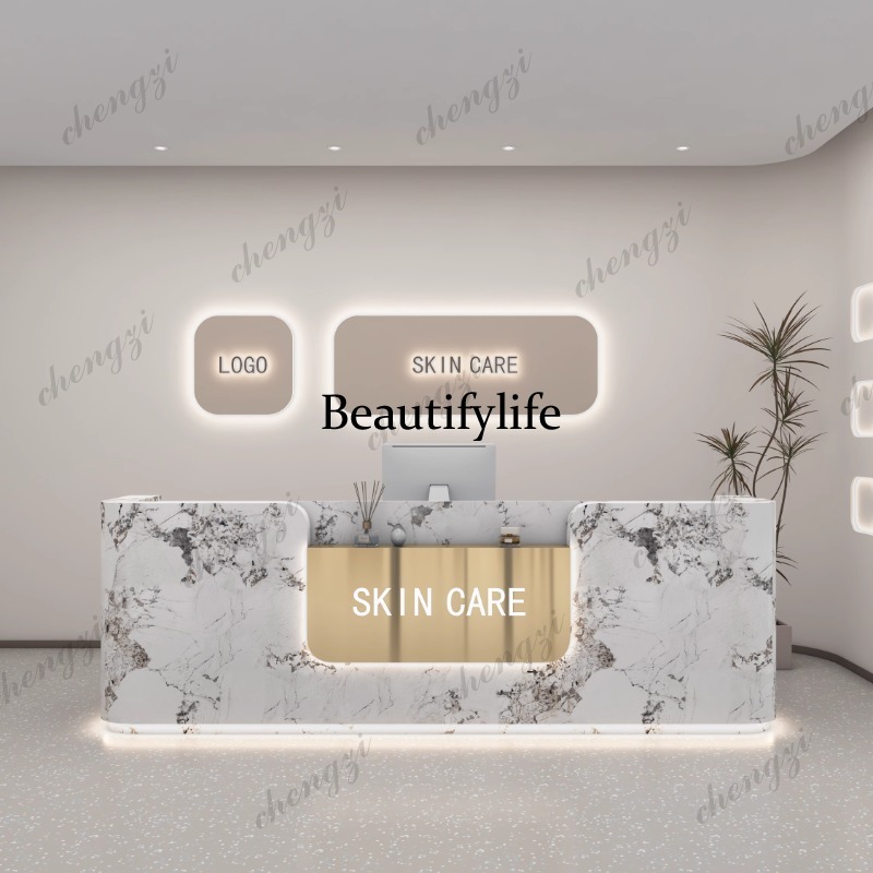 A68 Logo Beauty Reception Desk - đánh giá và giá Office Furniture Logo