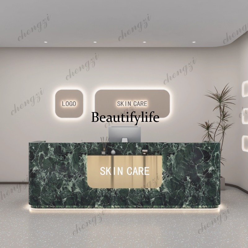 A68 Logo Beauty Reception Desk - đánh giá và giá Office Furniture Logo