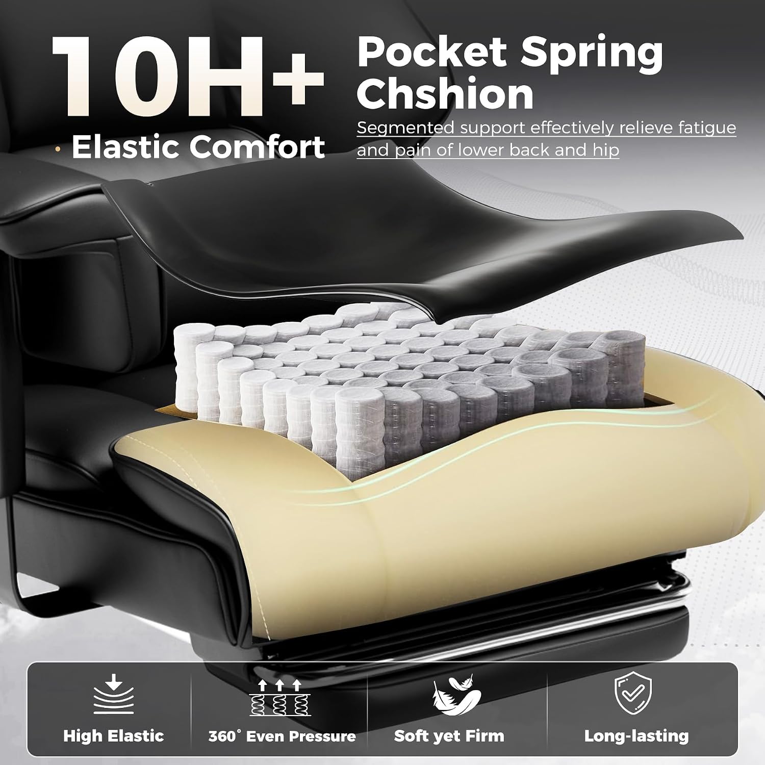 Big & Tall Gaming Chair 400lbs - đánh giá và giá Office Footrest Cushion