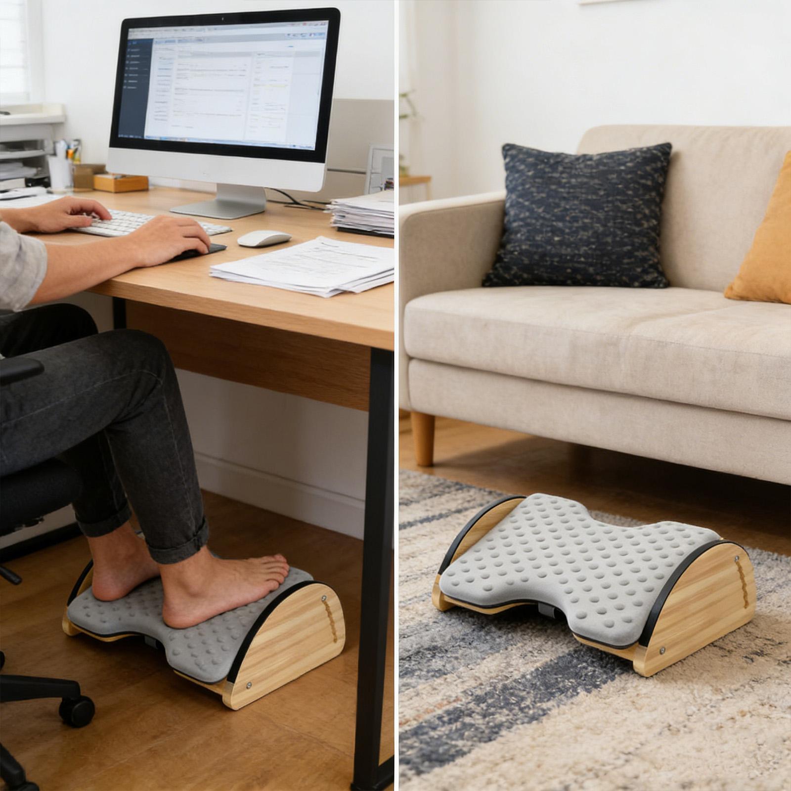 Adjustable Office Bamboo Footr - đánh giá và giá Office Footrest Cushion