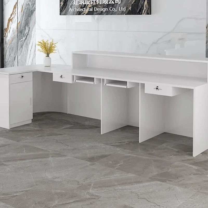 Storage Luxury Reception Desk  - đánh giá và giá Office Furniture In Usa
